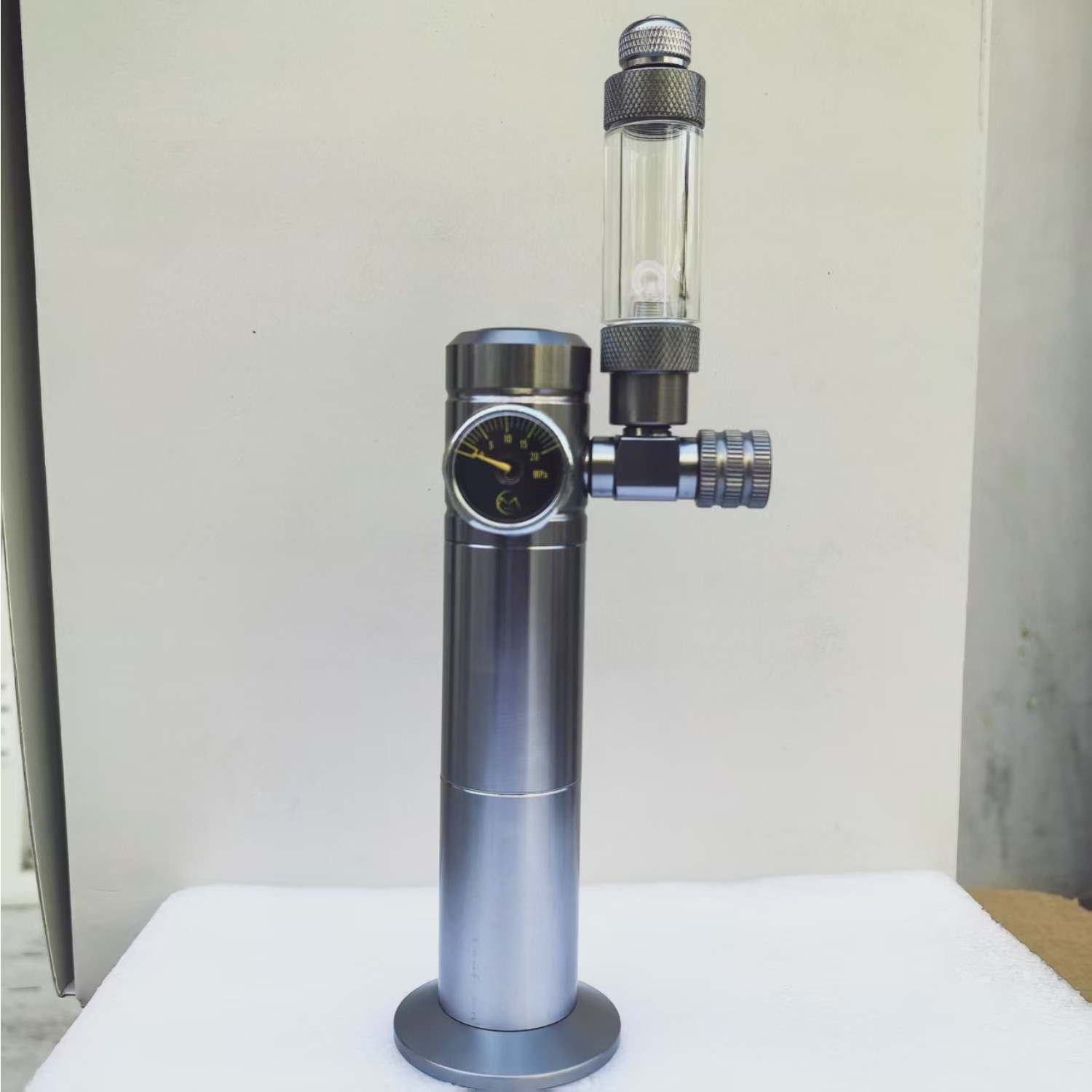 Planted Aquarium Co2 Kit - Mini Einweg-CO2-Regler, Aquarium-CO2-System mit Blasenzähler für