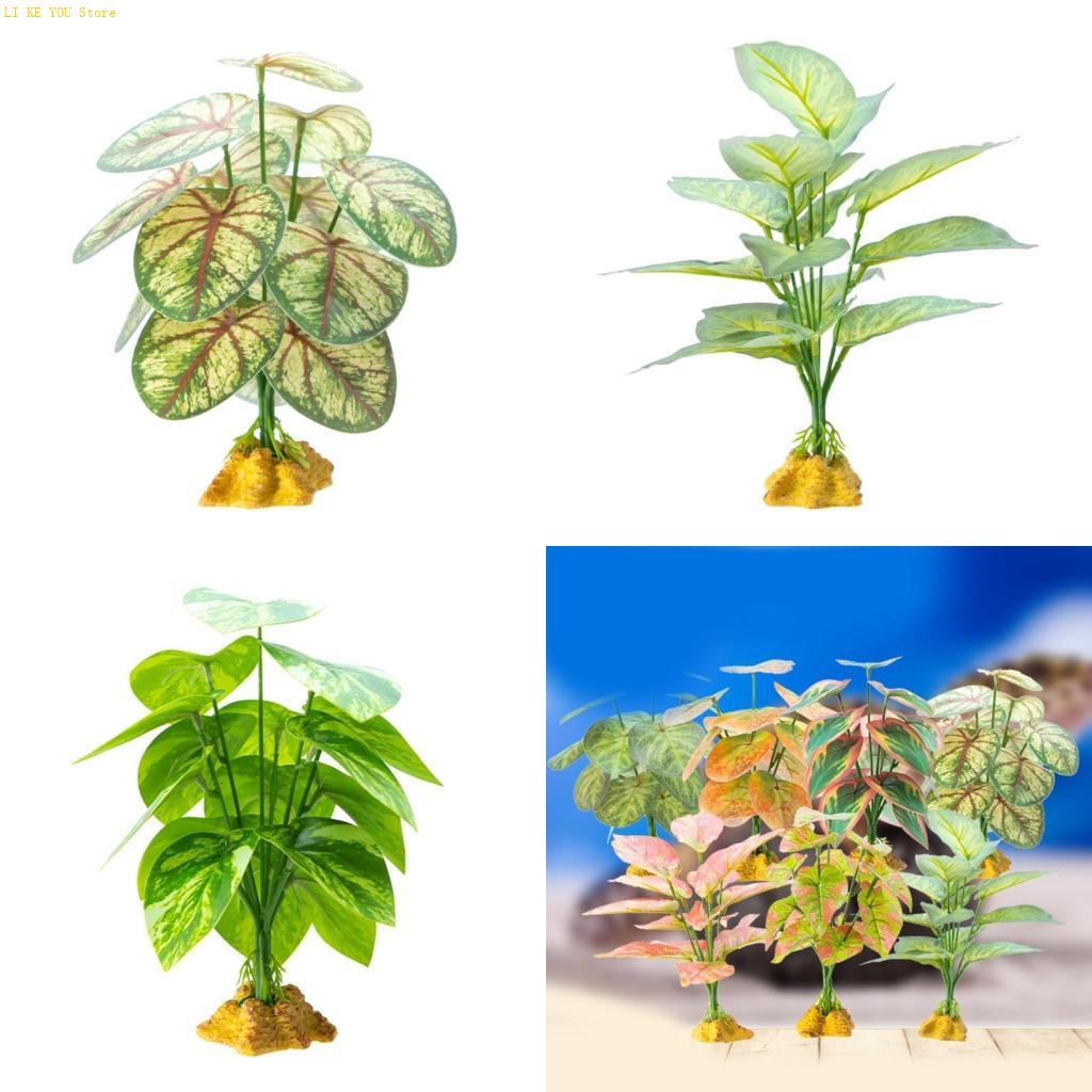 Planted Aquarium Jungle - W3JE Realistische Grasdekoration für Reptilien, Terrarien,