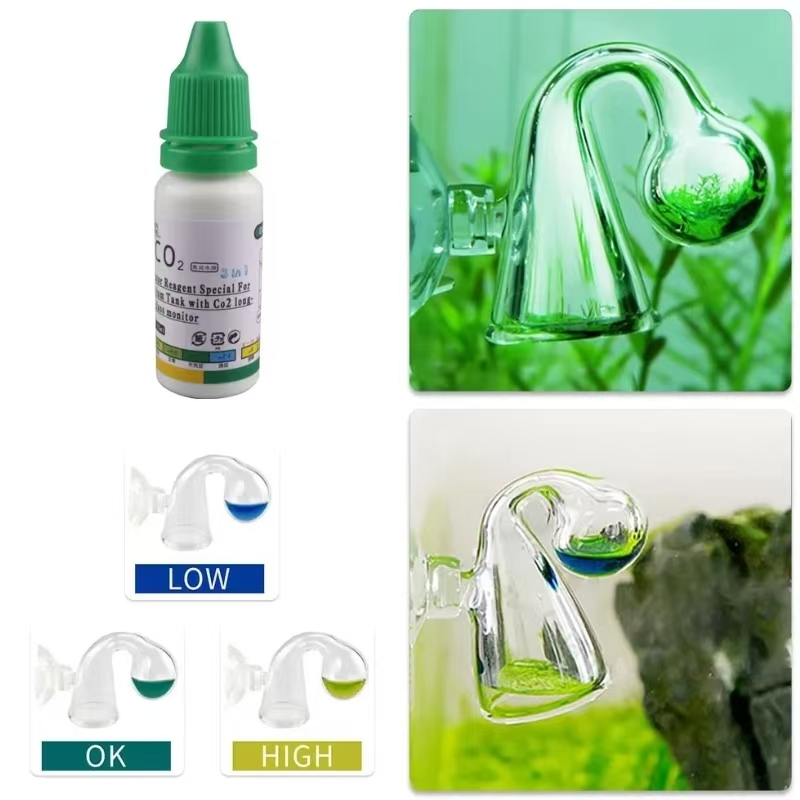 Glass Co2 Drop Checker - Aquarium CO2 Anzeige Lösung Monitor Pflanzen