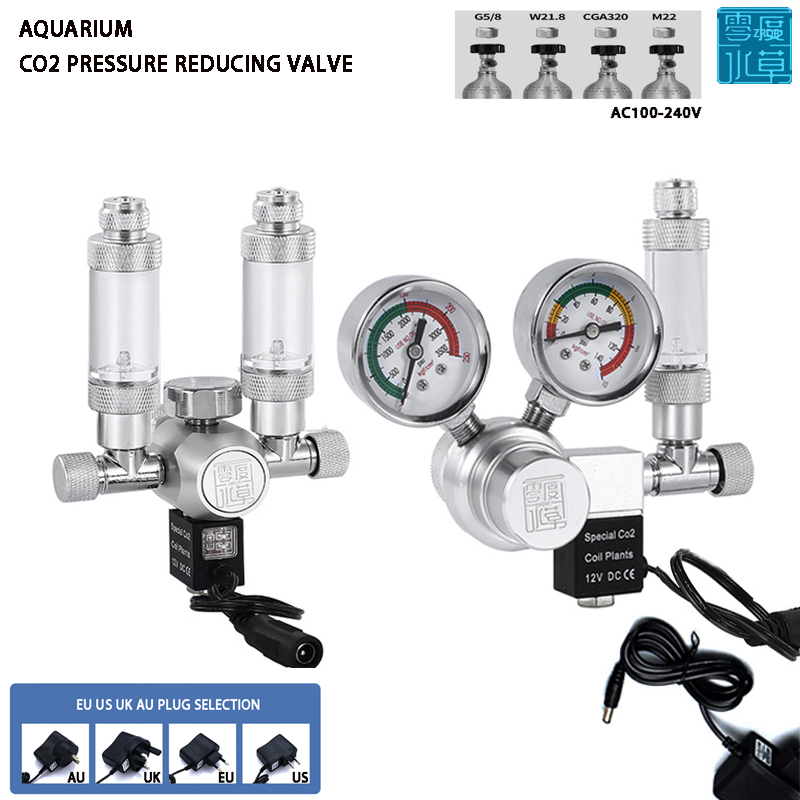 Planted Aquarium Co2 System - Aquarium CO2 Regler Magnetventil Seifenblasenmesser Pflanze