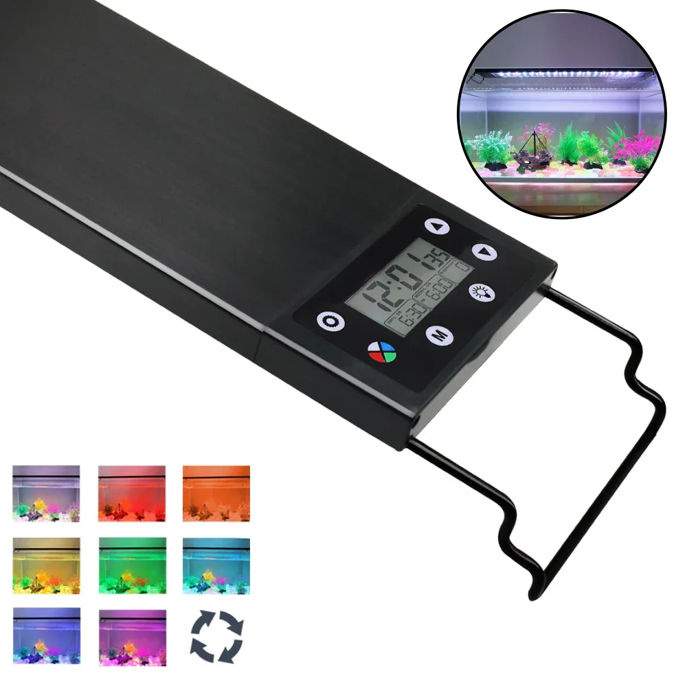 Led Planted Tank Light - IP68 wasserdichtes Aquarium-LED-Licht, Vollspektrum-Aquariumbeleuchtung mit Wasserpflanzenwachstumslampe,