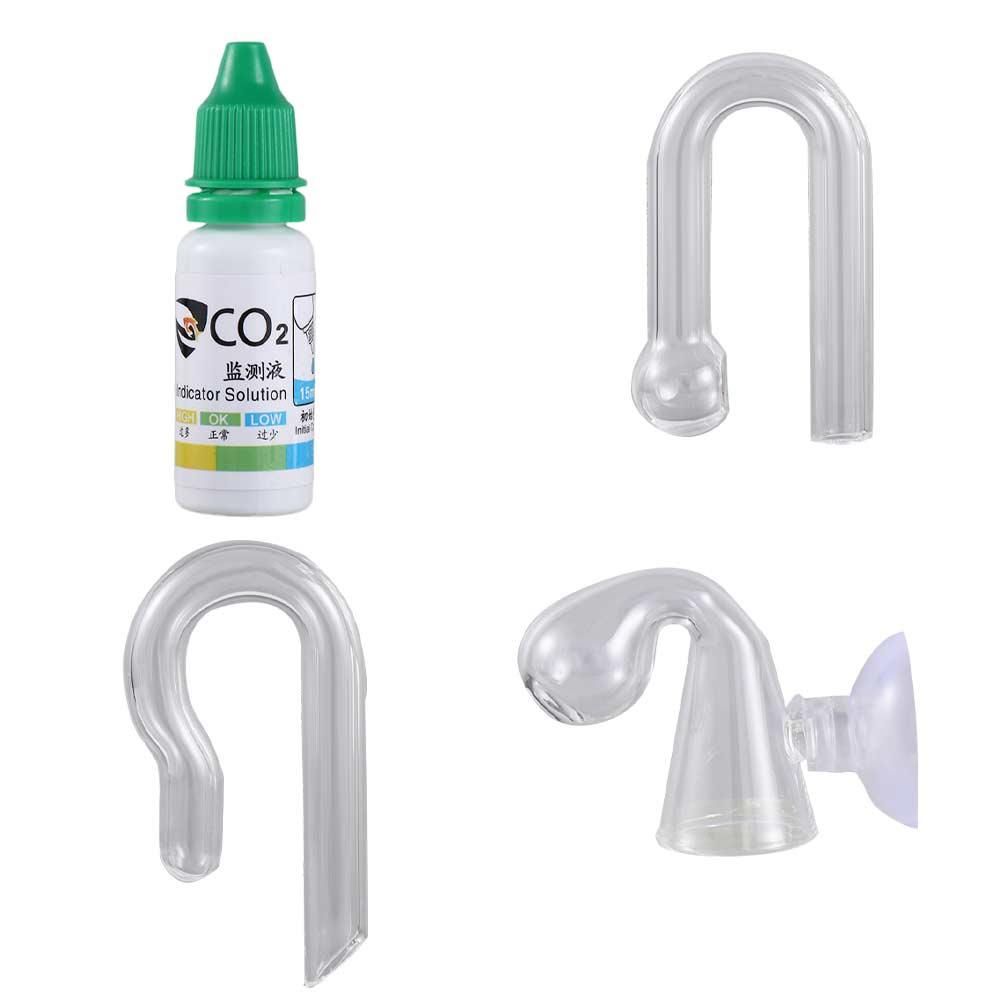 Glass Co2 Drop Checker - Langzeit-Fischbecken-Tester und -Monitor für Wasserpflanzen, Aquarium-Indikator-Monitor,