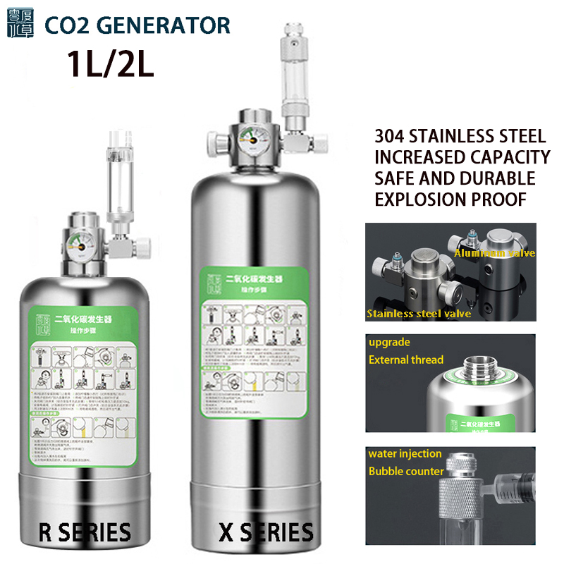 Planted Aquarium Co2 Kit - ZRDR Aquarium CO2 Generator System Kit