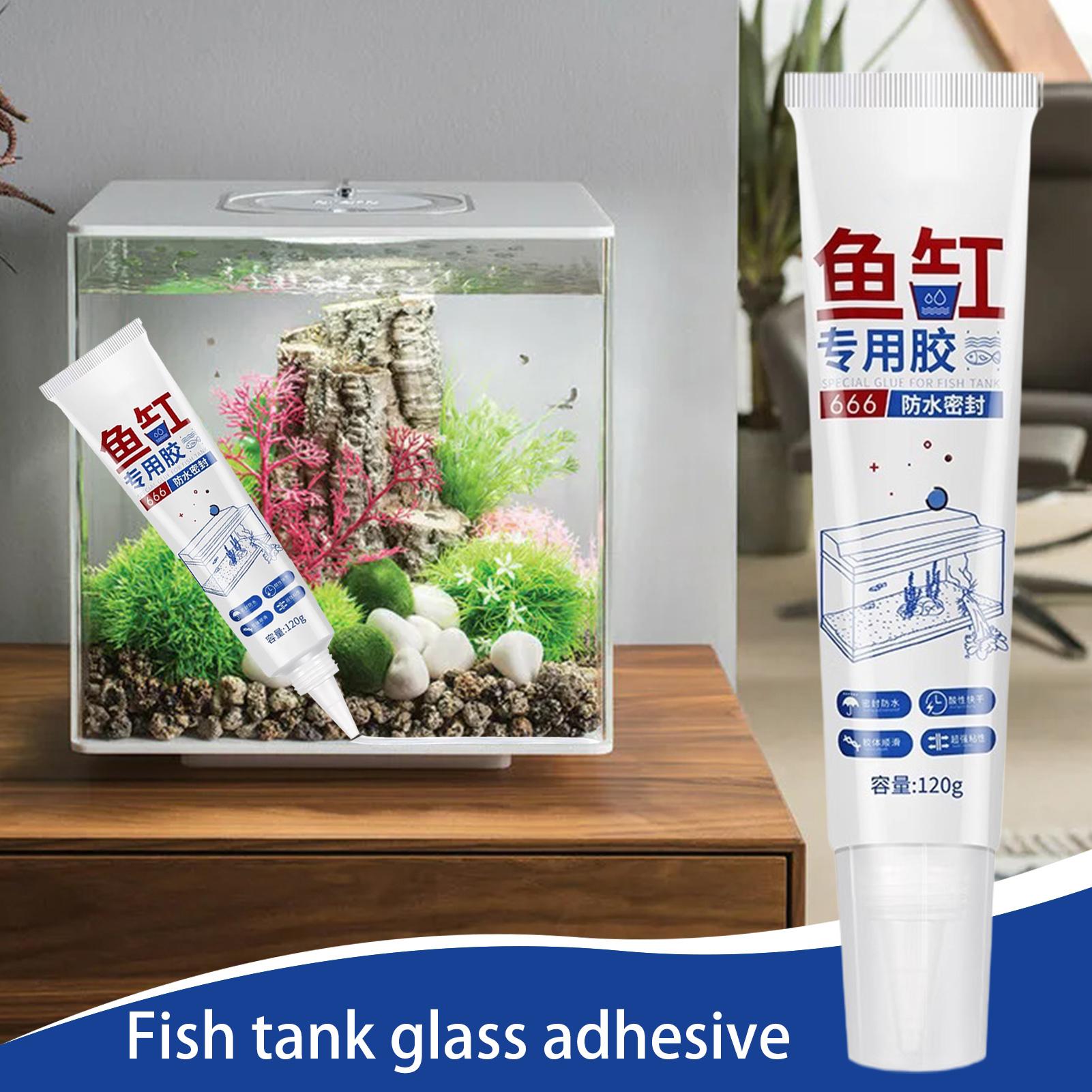 Aquarium Plant Glue - Aquarium-Dichtmittel, wasserdichtes Silikon-Dichtmittel, starke Haftung, sicherer