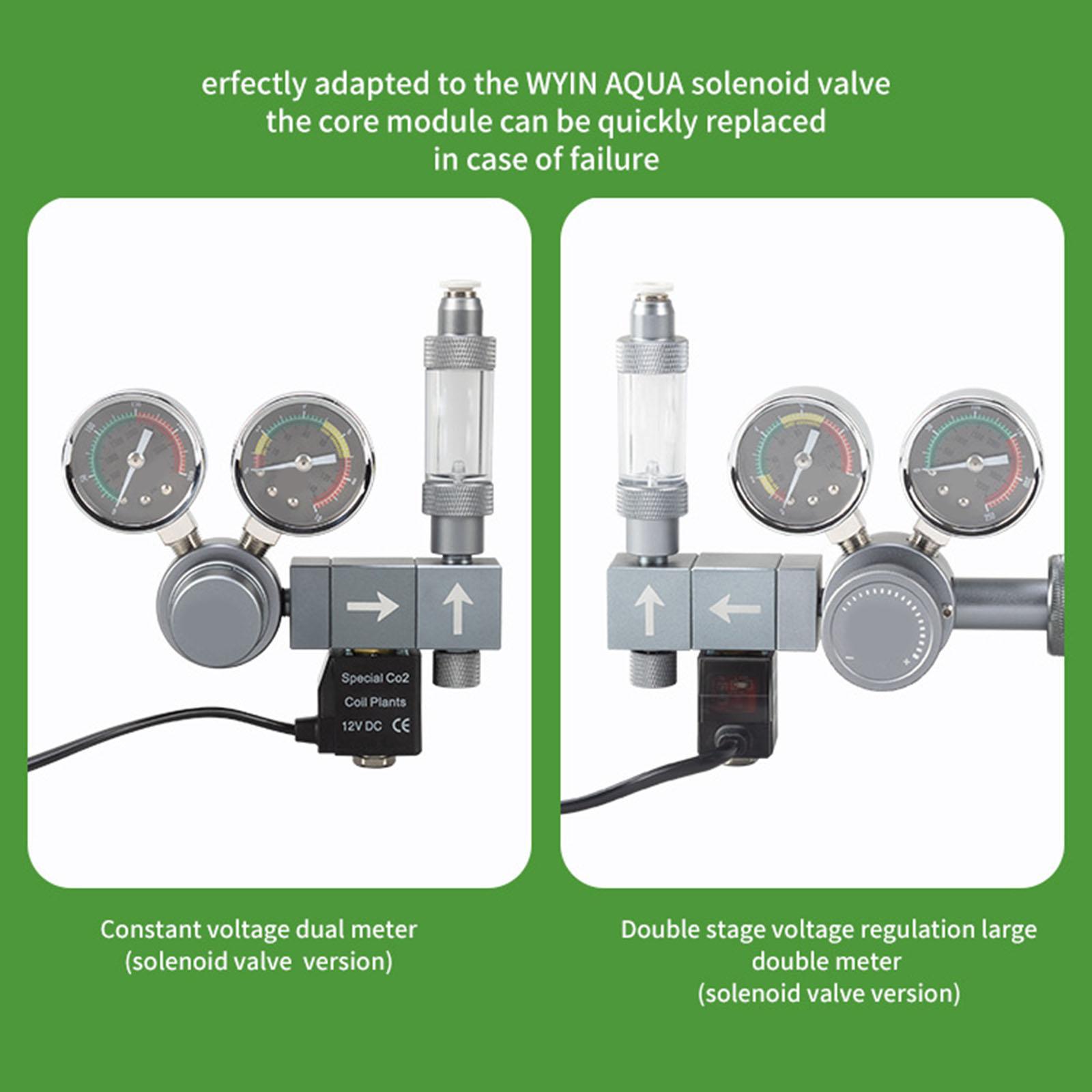 Planted Aquarium Co2 Kit - Aquarium CO2-Magnetventil-Set aus Aluminium und Acryl