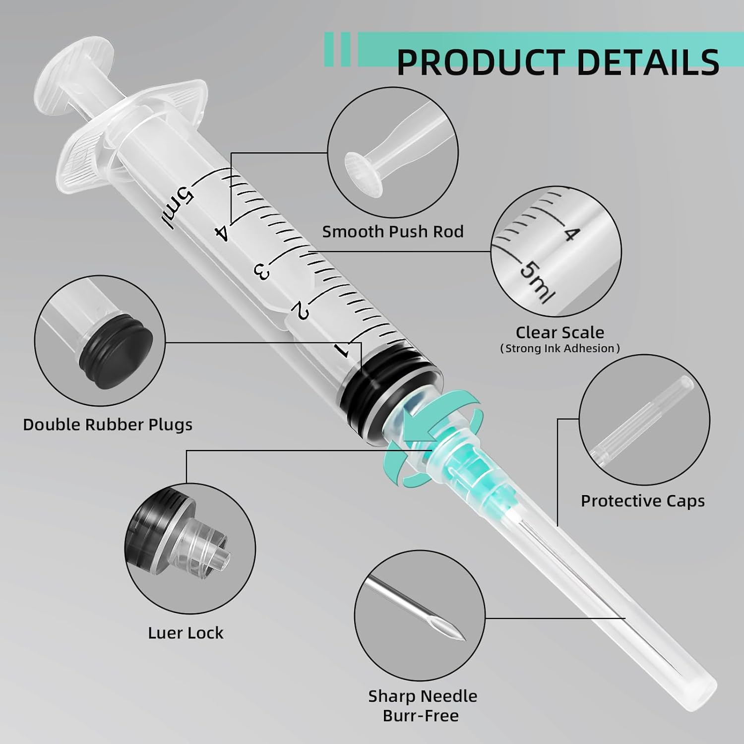 5ml Luer-Lock-Spritze, geeigne – Aquarium Plant Bewertung und Preis