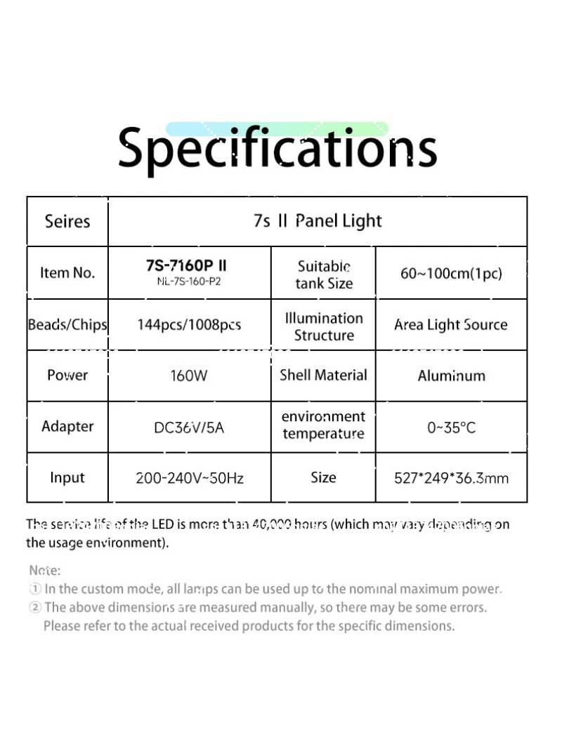 Aquarium LED-Beleuchtung 160W  – Aquarium Plant Bewertung und Preis